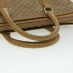 CELINE Macadam Canvas Clutch Hand Bag PVC Leather 3Set Brown purple  im395