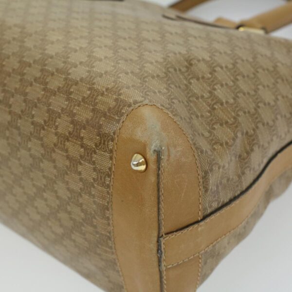 CELINE Macadam Canvas Clutch Hand Bag PVC Leather 3Set Brown purple  im395