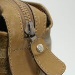 CELINE Macadam Canvas Clutch Hand Bag PVC Leather 3Set Brown purple  im395