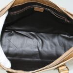 CELINE Macadam Canvas Clutch Hand Bag PVC Leather 3Set Brown purple  im395
