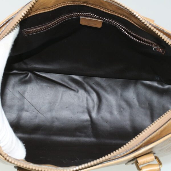 CELINE Macadam Canvas Clutch Hand Bag PVC Leather 3Set Brown purple  im395
