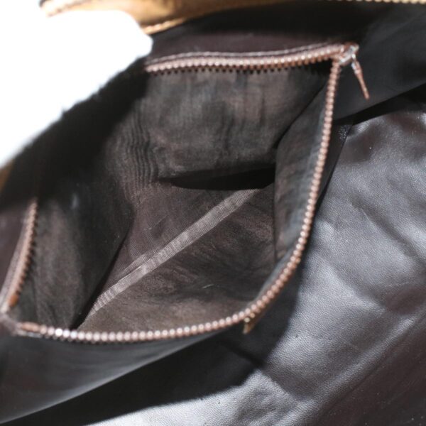 CELINE Macadam Canvas Clutch Hand Bag PVC Leather 3Set Brown purple  im395