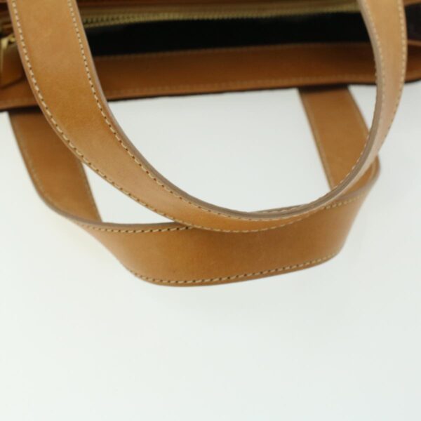 CELINE Macadam Canvas Clutch Hand Bag PVC Leather 3Set Brown purple  im395