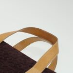 CELINE Macadam Canvas Clutch Hand Bag PVC Leather 3Set Brown purple  im395