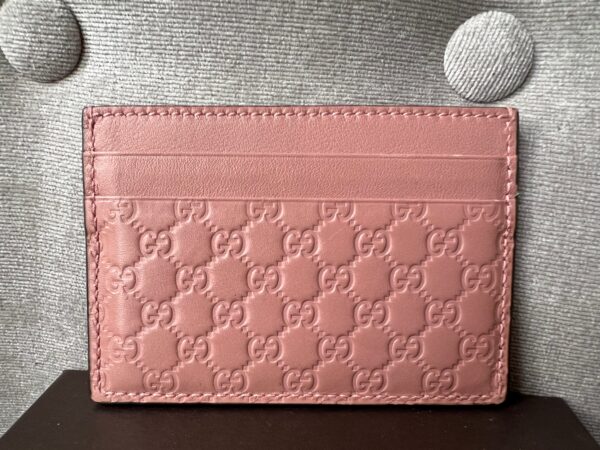 Gucci Pale Pink Guccissima Card Holder ( 225)