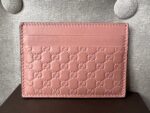 Gucci Pale Pink Guccissima Card Holder ( 225)