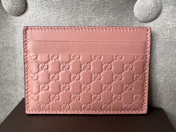 Gucci Pale Pink Guccissima Card Holder ( 225)