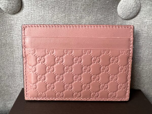 Gucci Pale Pink Guccissima Card Holder ( 225)