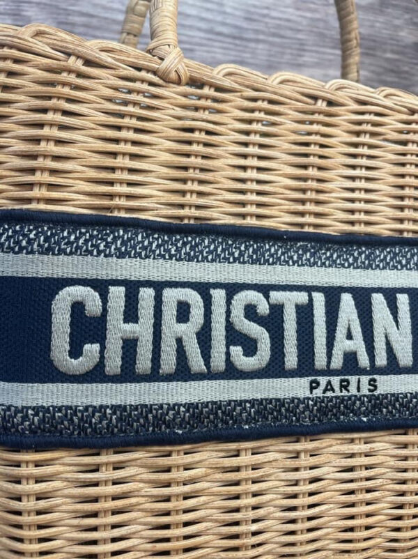 Christian Dior Wicker Basket Bag