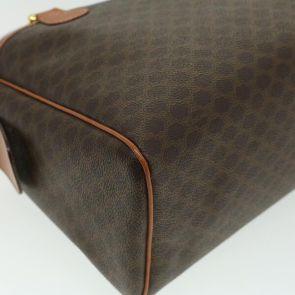 CELINE Macadam Canvas Hand Bag PVC Leather Brown  lt678