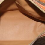 CELINE Macadam Canvas Hand Bag PVC Leather Brown  lt678