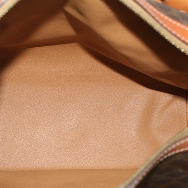 CELINE Macadam Canvas Hand Bag PVC Leather Brown  lt678