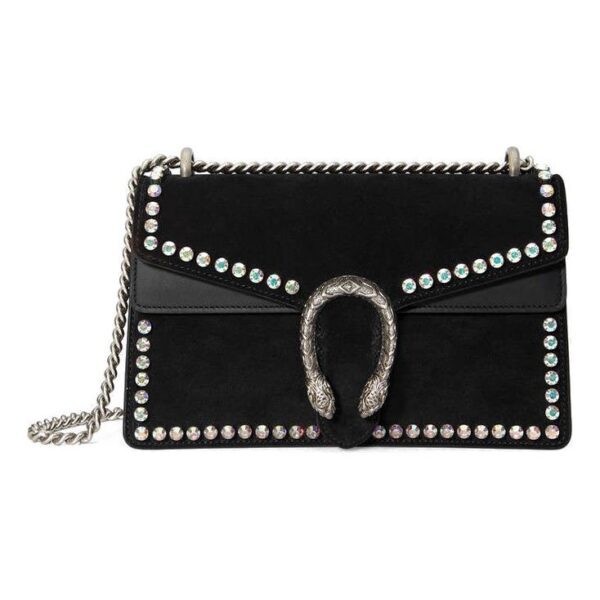 (WMNS) GUCCI Dionysus Series Leather Snake Decoration Single Shoulder Bag Black 400249-CXZFN-8143