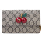 (WMNS) GUCCI Canvas Chains Shoulderbag Mini Khaki 481291-K9GXT-8694