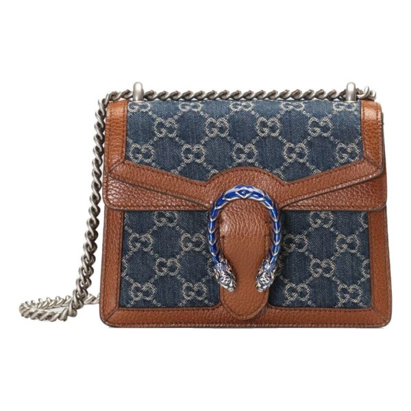 (WMNS) GUCCI Dionysus Single Shoulder Bag Mini Blue/Brown 421970-2KQFN-4483