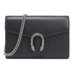 (WMNS) GUCCI Dionysus Tiger Head Leather Chain Shoulder Messenger Bag Mini Black 401231-CAOGN-8176