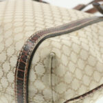 CELINE Macadam Canvas Tote Bag Beige  rd1003