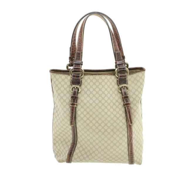 CELINE Macadam Canvas Tote Bag Beige  rd1003