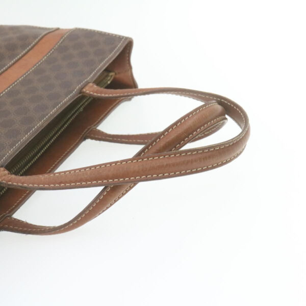 CELINE Macadam Canvas Tote Bag PVC Leather Brown  rd1995