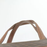 CELINE Macadam Canvas Tote Bag PVC Leather Brown  rd1995