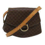 CELINE Macadam Canvas 2Way Shoulder Bag Brown  rd2081