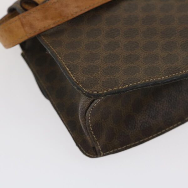 CELINE Macadam Canvas 2Way Shoulder Bag Brown  rd2081