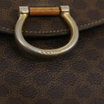CELINE Macadam Canvas 2Way Shoulder Bag Brown  rd2081