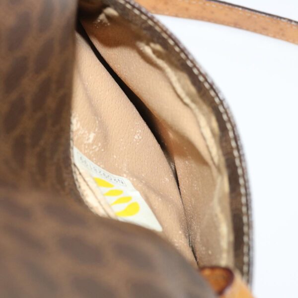 CELINE Macadam Canvas 2Way Shoulder Bag Brown  rd2081