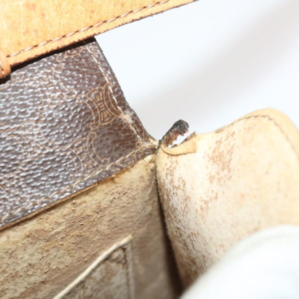 CELINE Macadam Canvas 2Way Shoulder Bag Brown  rd2081
