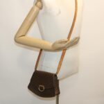CELINE Macadam Canvas 2Way Shoulder Bag Brown  rd2081