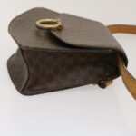 CELINE Macadam Canvas 2Way Shoulder Bag Brown  rd2081