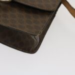 CELINE Macadam Canvas 2Way Shoulder Bag Brown  rd2081