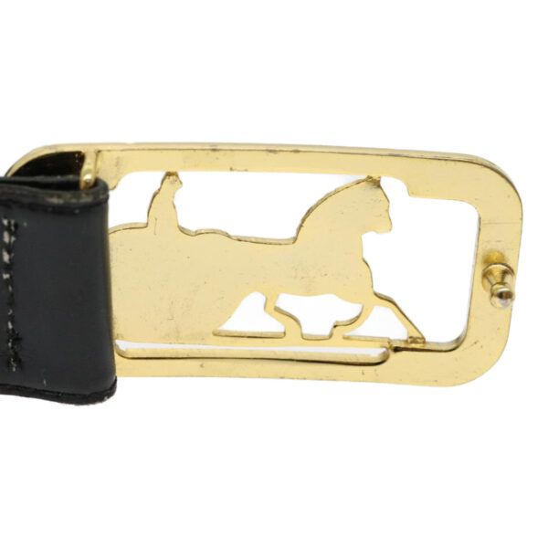 CELINE Horse Carriage Belt Black  rd2136