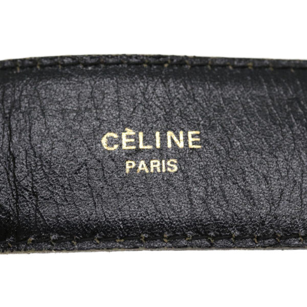 CELINE Horse Carriage Belt Black  rd2136
