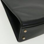 CELINE Horse Carriage Hand Bag Leather Black  rd3150