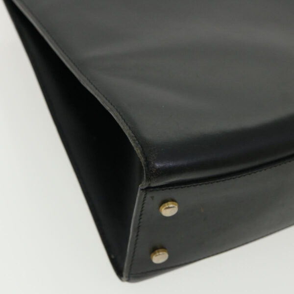 CELINE Horse Carriage Hand Bag Leather Black  rd3150