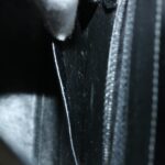 CELINE Horse Carriage Hand Bag Leather Black  rd3150