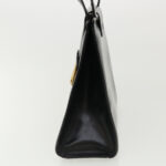 CELINE Horse Carriage Hand Bag Leather Black  rd3150