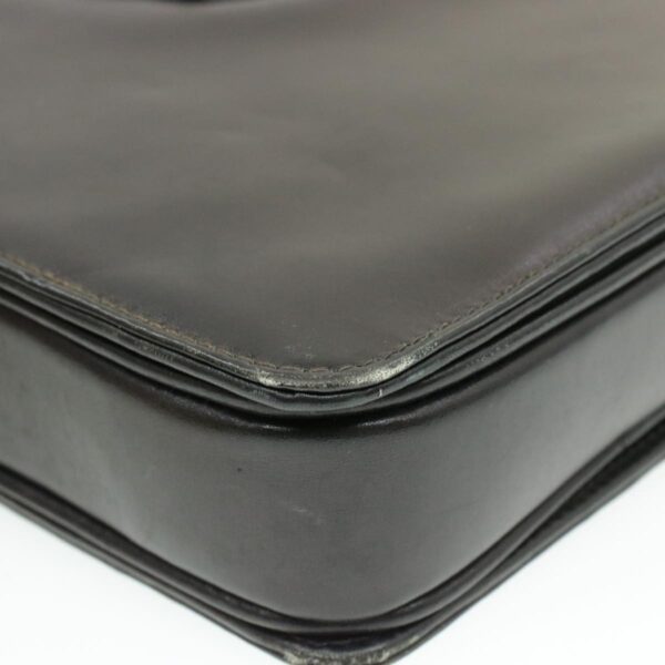 CELINE Horse Carriage Shoulder Bag Black Leather  rd764