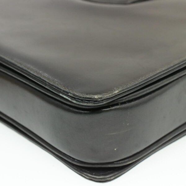 CELINE Horse Carriage Shoulder Bag Black Leather  rd764