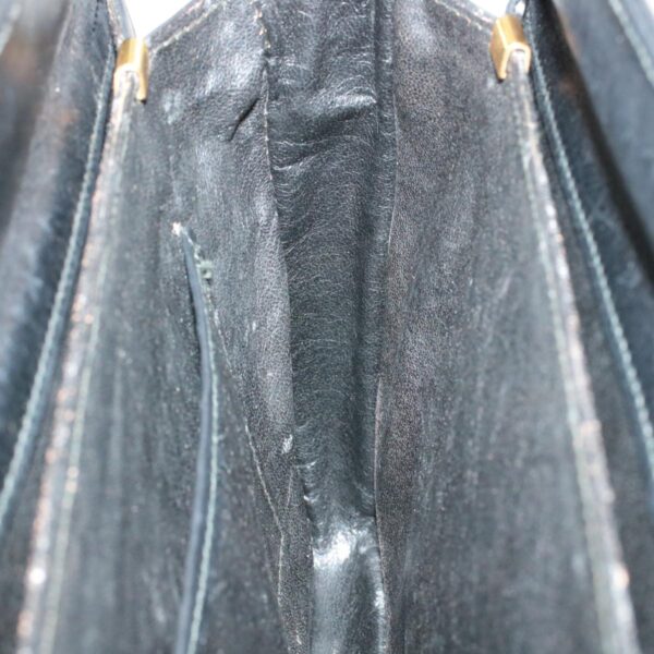 CELINE Horse Carriage Shoulder Bag Black Leather  rd764