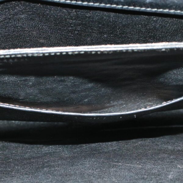 CELINE Horse Carriage Shoulder Bag Black Leather  rd764