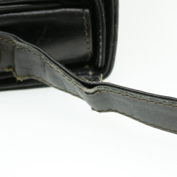 CELINE Horse Carriage Shoulder Bag Black Leather  rd764