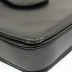 CELINE Horse Carriage Shoulder Bag Black Leather  rd764