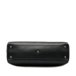 Fendi Peekaboo Medium Handbag Shoulder Bag 8BN226 Black Leather