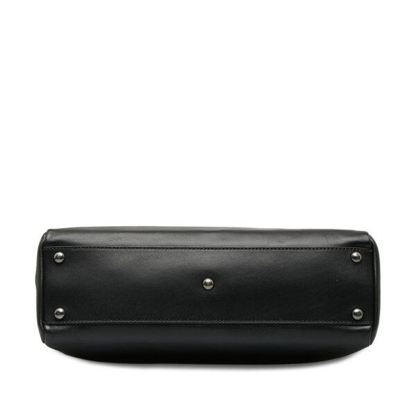 Fendi Peekaboo Medium Handbag Shoulder Bag 8BN226 Black Leather