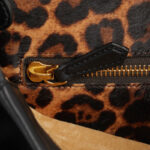 Fendi Peekaboo Medium Handbag Shoulder Bag 8BN226 Black Leather