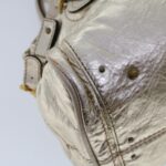 Chloe Paddington Hand Bag Leather Gold Tone tb711