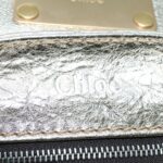 Chloe Paddington Hand Bag Leather Gold Tone tb711
