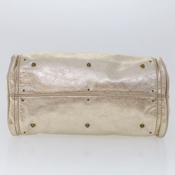 Chloe Paddington Hand Bag Leather Gold Tone tb711